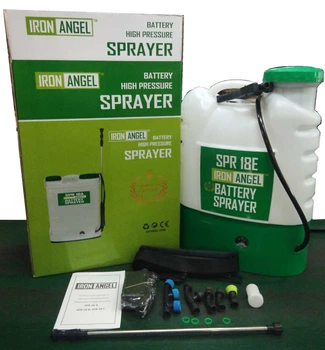 Акумуляторний обприскувач Iron Angel SPR16A 16 л, ранцевий, 12 В, телескопічна штанга, 5 форсунок