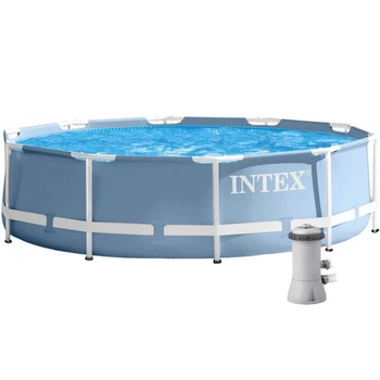 Бассейн круглый каркасный 305х76 см 4485 литров с фильтр насосом Intex 26702
