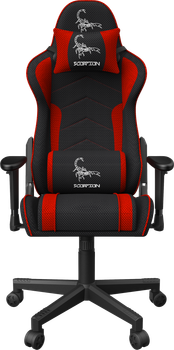 Кресло игровое Gembird Scorpion Black/Red (GC-SCORPION-01X)