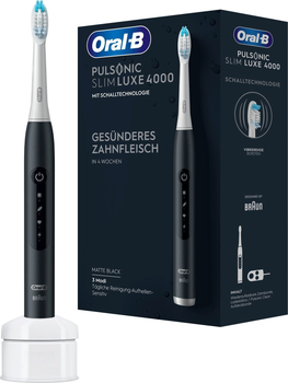 Электрическая зубная щетка Oral-B Pulsonic Slim Luxe 4000 Black (4210201437246)