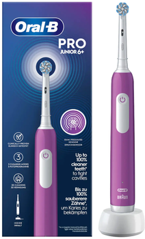 Детская электрическая зубная щетка Oral-B Pro Junior Purple (8006540742891)