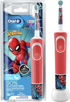 Электрическая зубная щетка Oral-B D100 Kids "Человек-паук" (4210201387503)