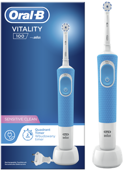 Электрическая зубная щетка Oral-B (D100 Vitality Sensi Blue)