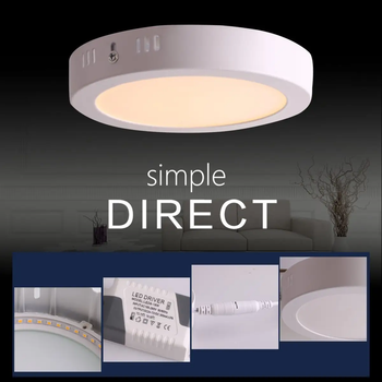 LED-светильник настенный Lumina накладной круглый 12W теплый дневной свет 16см (NL05)