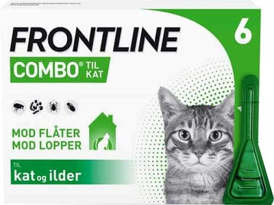 Krople na pchły i kleszcze dla kotów Boehringer Ingelheim Frontline Combo 6 x 0.5 ml (7046260174825)