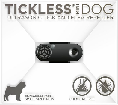 Odstraszacz kleszczy dla psów Tickless Pet Mini chargeable Black (5999566450266)