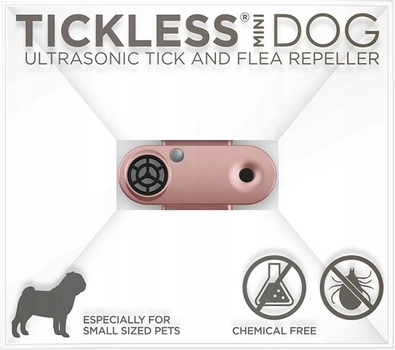 Odstraszacz kleszczy dla psów Tickless Pet Mini chargeable Rosegold (5999566450242)