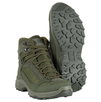 Високі трекінгові черевики M-Tac Осінньо-зимове взуття 38 Зелені (Alop)