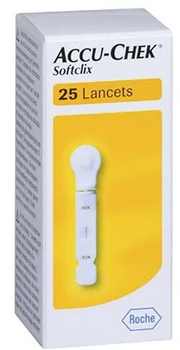 Lancety Roche Accu-Check Softclix Lancetas Clixmotion Technology 25 szt (4015630011391)