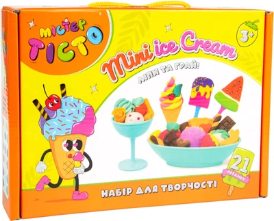 Набір для творчості Strateg Містер тісто Mini Cream українською мовою (41010)(4823113861605)