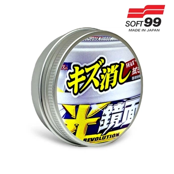 Твёрдый воск для светлых автомобилей SOFT99 Scratch Clear Wax Mirror Finish Silver 30 мл