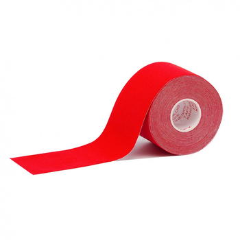 Кінезіо тейп IVN у рулоні 5см х 5м (Kinesio tape) еластичний пластир червоний