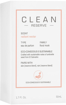 Woda perfumowana unisex Clean Reserve Radiant Nectar 50 ml (0874034011956)