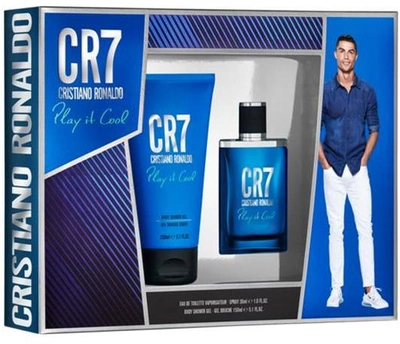 Zestaw męski Cristiano Ronaldo Cr7 Play It Cool Woda toaletowa 30 ml + Żel pod prysznic 150 ml (5060524510589)