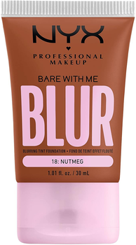 Тональная основа для лица NYX Professional Makeup Bare With Me Blur Tint Foundation 18 Nutmeg 30 мл (0800897234461)