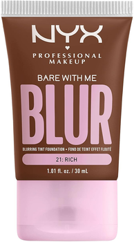 Тональна основа для обличчя NYX Professional Makeup Bare With Me Blur 21 Rich 30 мл (0800897234492)