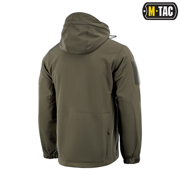 M-tac комплект Shoft Shell куртка с подстёжкой, штаны тактические, перчатки, рюкзак олива XS
