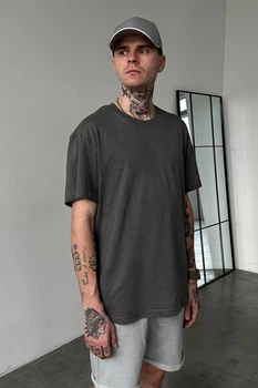 Оверсайз Футболка Without Great L/XL Dark Gray 297451243