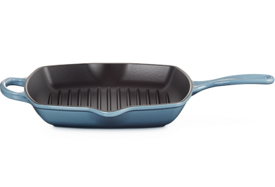 Сковорідка-гриль Le Creuset Signature 26 см чавунна квадратна Chambray (20183264340422)