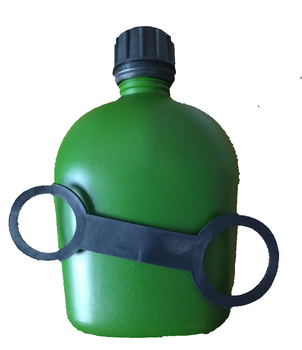Фляга военная 1 литр зелёная