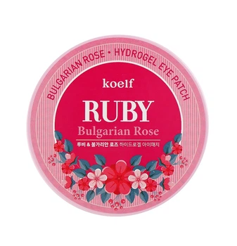 Гидрогелевые патчи для глаз Petitfee & Koelf Рубин-Болгарская роза Bulgarian Rose Hydrogel Eye Patch 60 шт 8809239802605