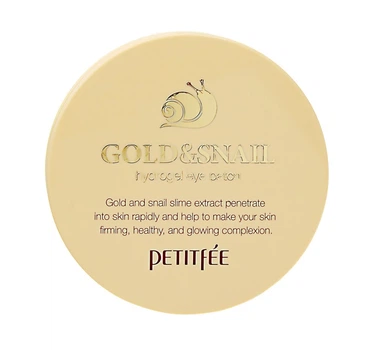 Гідрогелеві патчі для очей Petitfee & Koelf Золото-Равлик Gold/Snail Hydrogel Eye Patch 60 шт 8809239802872