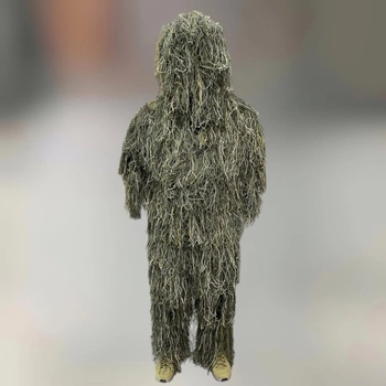 Маскувальний костюм Кікімора (Geely), нитка woodland, розмір L-XL до 100 кг, костюм розвідника, маскхалат кікімора