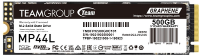 SSD диск Team Group MP44L 500GB M.2 2280 NVMe PCIe 4.0 x4 3D NAND (TLC) (TM8FPK500G0C101)