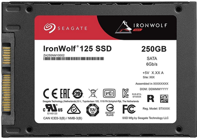 SSD диск Seagate IronWolf 125 250GB 2.5" SATA III TLC (ZA250NM1A002)