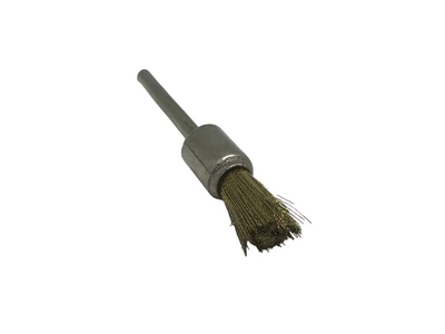 Щетка 3*8 из стальной латунной проволоки 1 шт для гравера, бормашинки Dremel (кисточка)