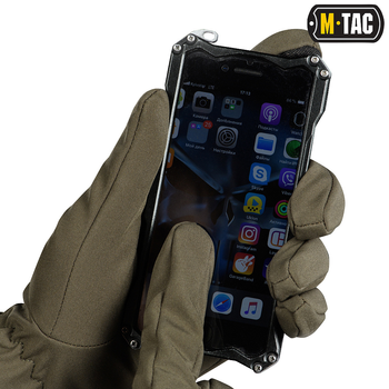 M-Tac перчатки демисезонные Soft Shell Olive XL