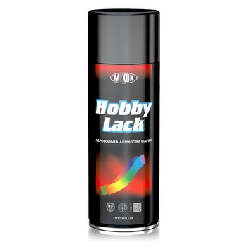 Аерозольна фарба HOBBY LACK 400ml Чорний глянсовий 55