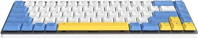 Клавіатура Dareu EK868 Bluetooth Біло-синьо-жовта (TK568B08604R)