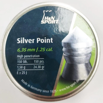 Пули пневматические H&N Silver Point 6.35 mm , 1.58 г, 150 шт/уп.