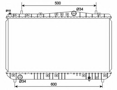 Радиатор, система охлаждения двигателя NRF 53150 NRF (53150)