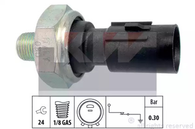 500 195 KW Датчик давления масла (аналог EPS 1.800.195/Facet 7.0195 ) KW (500195)