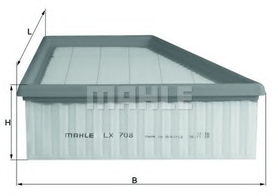 Фільтр повітря Knecht LX708 MAHLE (LX708)