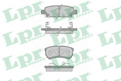 Комплект тормозных накладок, дисковый тормоз LPRLPR05P1373 LPR (05P1373)