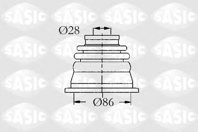 Комплект пылезащитный, приводной вал SASIC SAS4003464 Sasic (4003464)