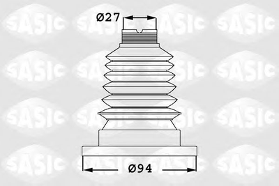 Комплект пылезащитный, приводной вал SASIC SAS1906001 Sasic (1906001)