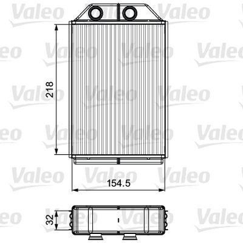 Теплообмінник, система опалення салону VALEO 811530 Valeo (811530)