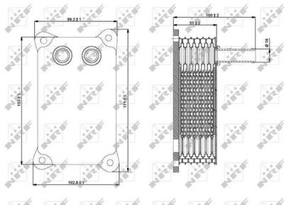 Охолоджувач оливи, моторна олива NRF 31294 NRF (31294)