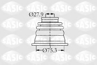 Комплект пилозахисний, приводний вал SASIC SAS4003470 Sasic (4003470)