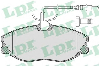 Комплект тормозных накладок, дисковый тормоз LPRLPR05P620 LPR (05P620)