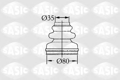 Комплект пилозахисний, приводний вал SASIC SAS2873813 Sasic (2873813)