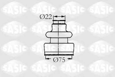 Комплект пилозахисний, приводний вал SASIC SAS2933593 Sasic (2933593)