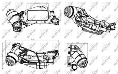 Корпус, масляный фильтр NRF 31315 NRF (31315)