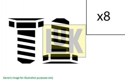 411 0155 10 LuK - Комплект болтов маховика Luk (411015510)