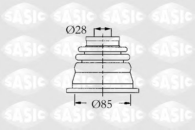 Комплект пылезащитный, приводной вал SASIC SAS4003451 Sasic (4003451)