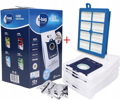 Набор мешков FC8021/03 для пылесоса Philips Electrolux FC8021/03 (12шт.) + Hepa фильтр Philips-Electrolux FC8038/01 + 4 ароматизатора
